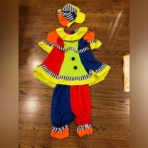 Barely used adorable girls Clown Costume